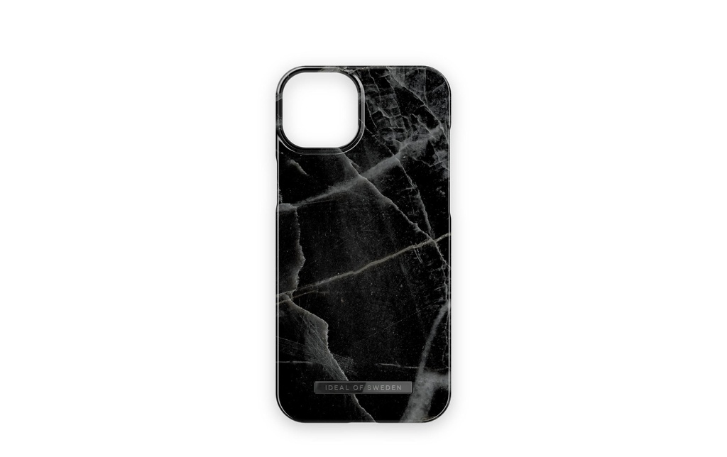 Ideal of Sweden Coque arrière Noir Tonnerre de Marbre iPhone 15 Plus