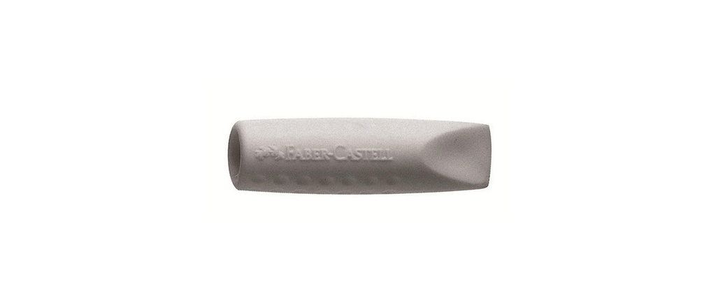 FABER-CASTELL Gomme Grip2001 Cap gris (2 pces)