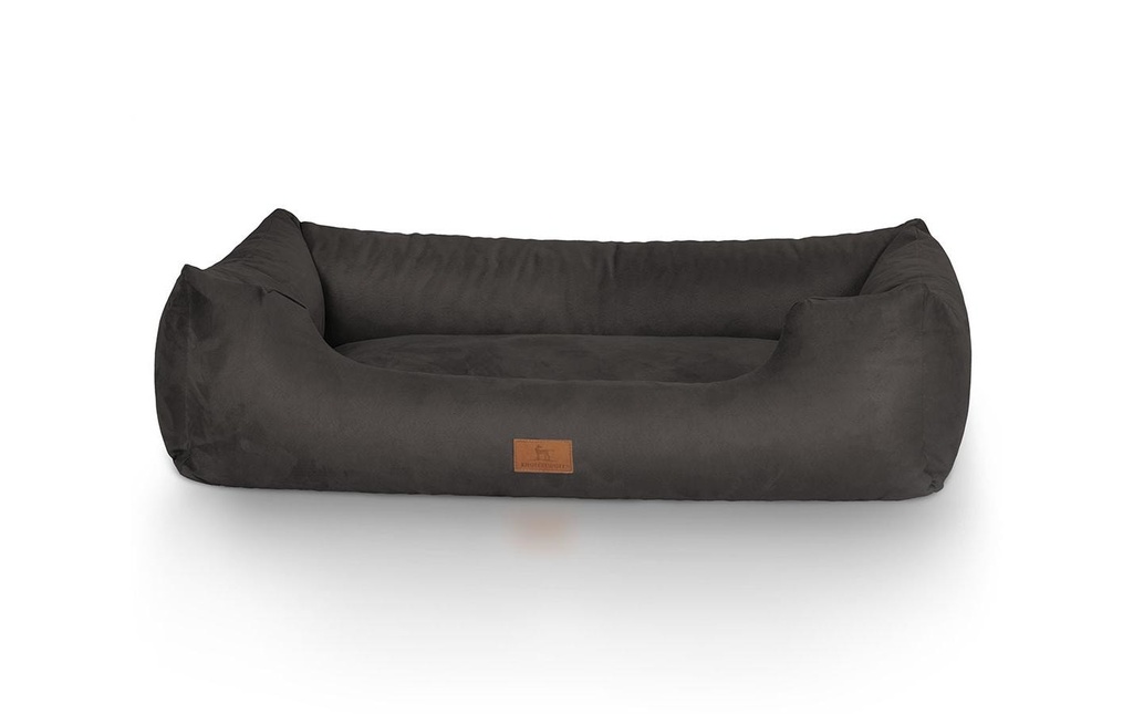 Knuffelwuff Lit Dreamline Velour, M-L, 85 x 63 cm, noir
