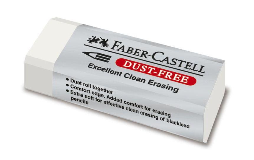 FABER-CASTELL Gomme Dust-Free blanc