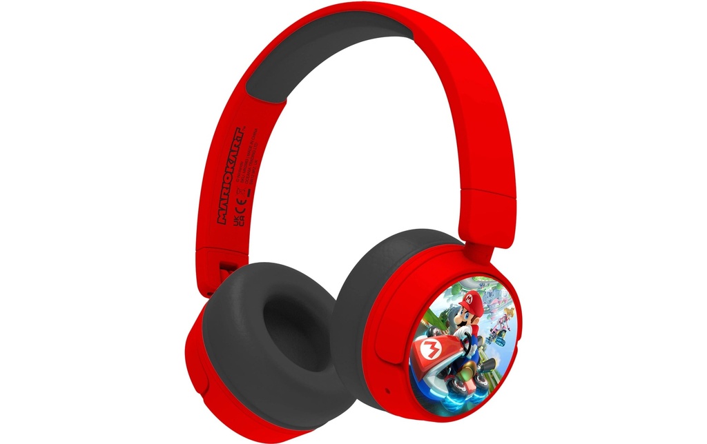 OTL Casques extra-auriculaires Mario Kart Noir; Rouge