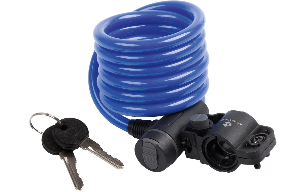 M-Wave Antivol pour vélo S 10.18 Câble spiralé