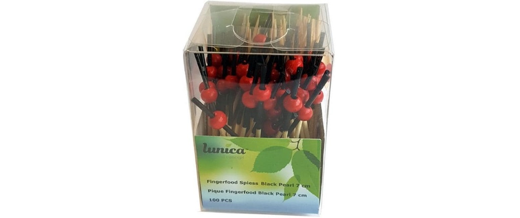 Haushaltsware Pearl Piques décoratifs Perle 100 Pièce/s Rouge/Brun