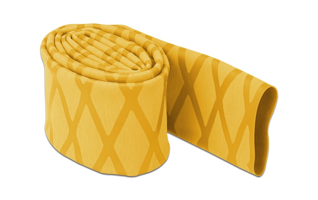 Delock Gaine thermorétractable dessin en X antidérapant 1 m x 30 mm Jaune