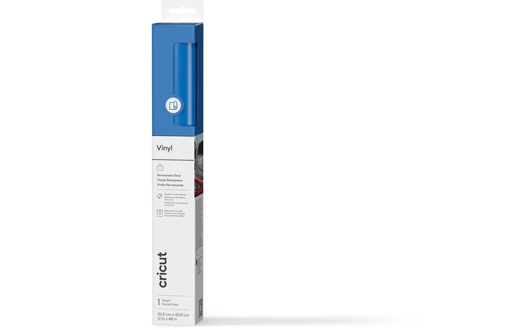 Cricut Film de vinyle Permanent 30.5 x 122 cm, 1 Pièce/s, Bleu