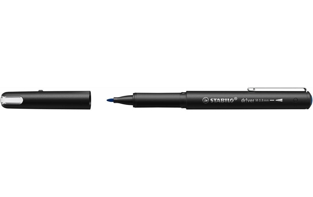 STABILO Crayon feutre Driver medium 0.8 mm, bleu, 5 pièces