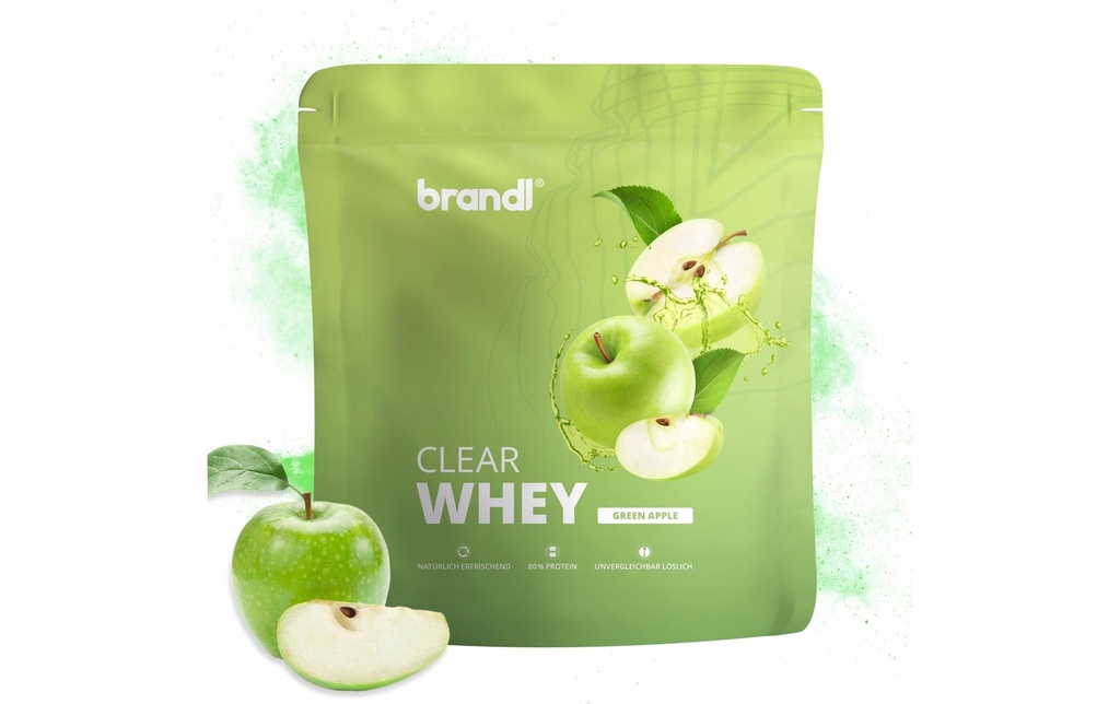 Brandl-Nutrition Poudre Clear Whey Pomme 800 g