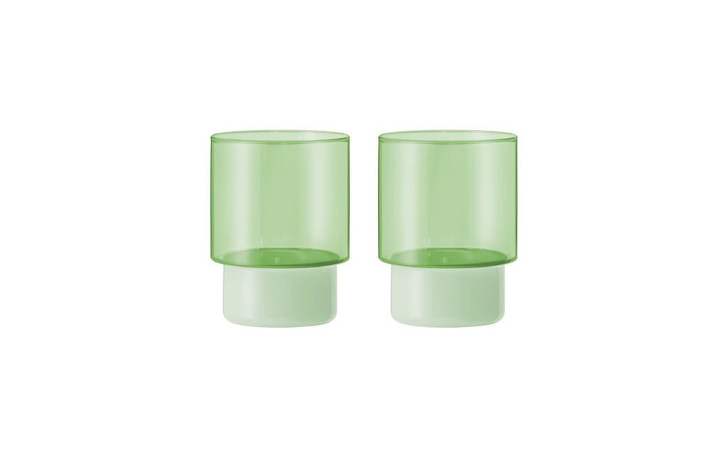 Remember Verre Jill 220 ml, 2 Pièce/s, Vert