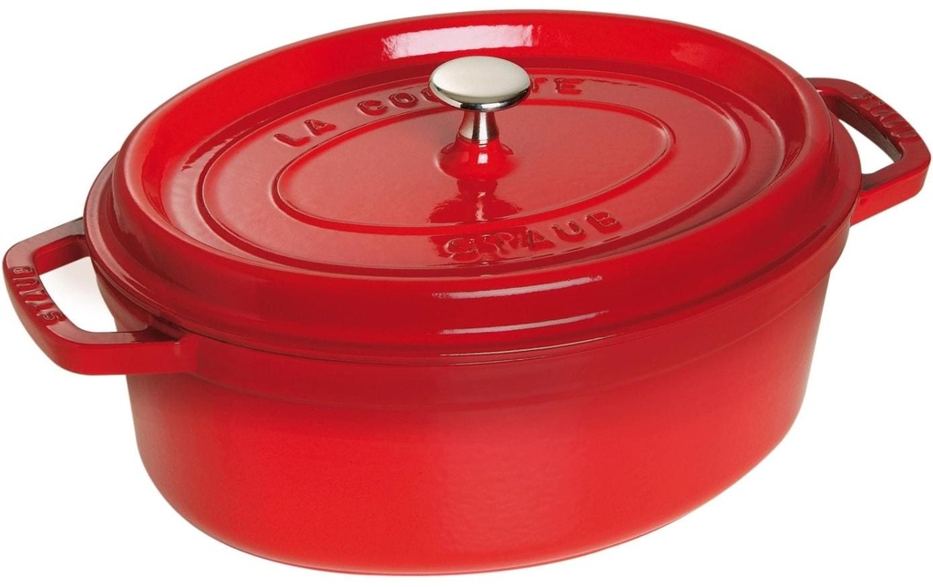 Staub Rôtisseur Cocotte 23 cm, Rouge cerise, 2.35 l