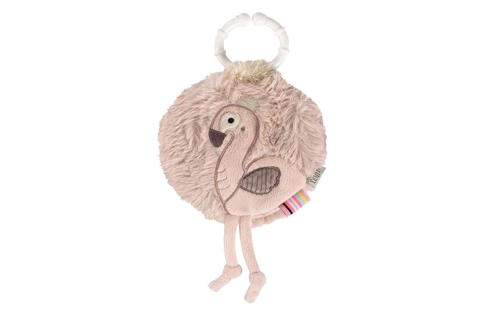 fehn Livre en tissu Flamant rose
