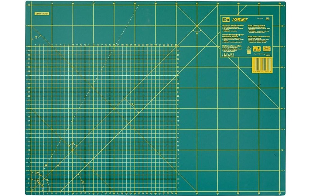Prym Tapis de découpe 45 x 60 cm, division - cm/inch