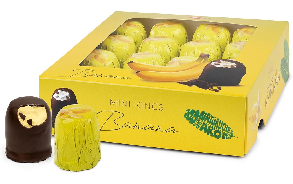 Chocolat Ammann Chocolat Mini King Banana 16 x 10 g