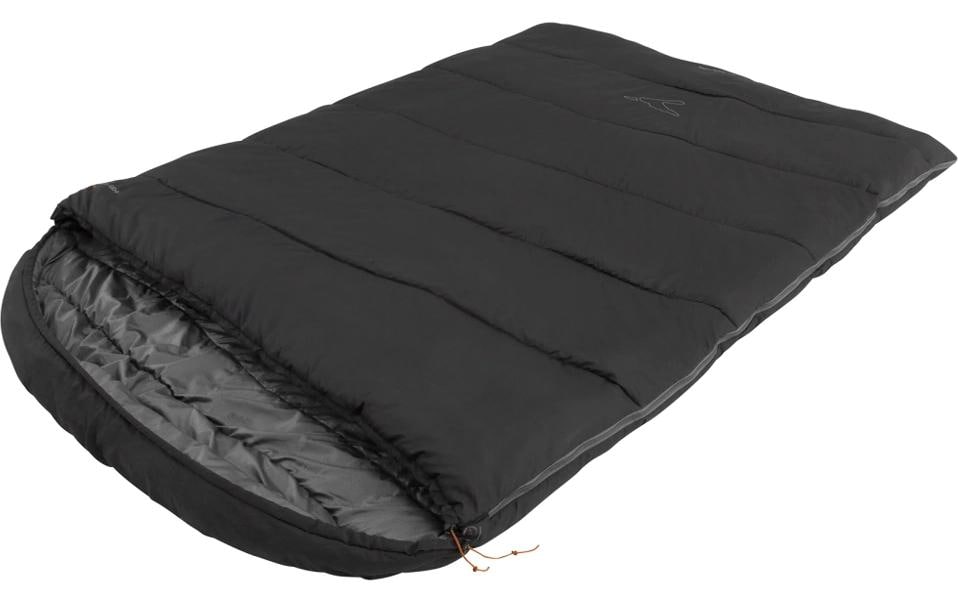 Easy Camp Sac de couchage Raven Square Double 5 °C Polyester, Noir