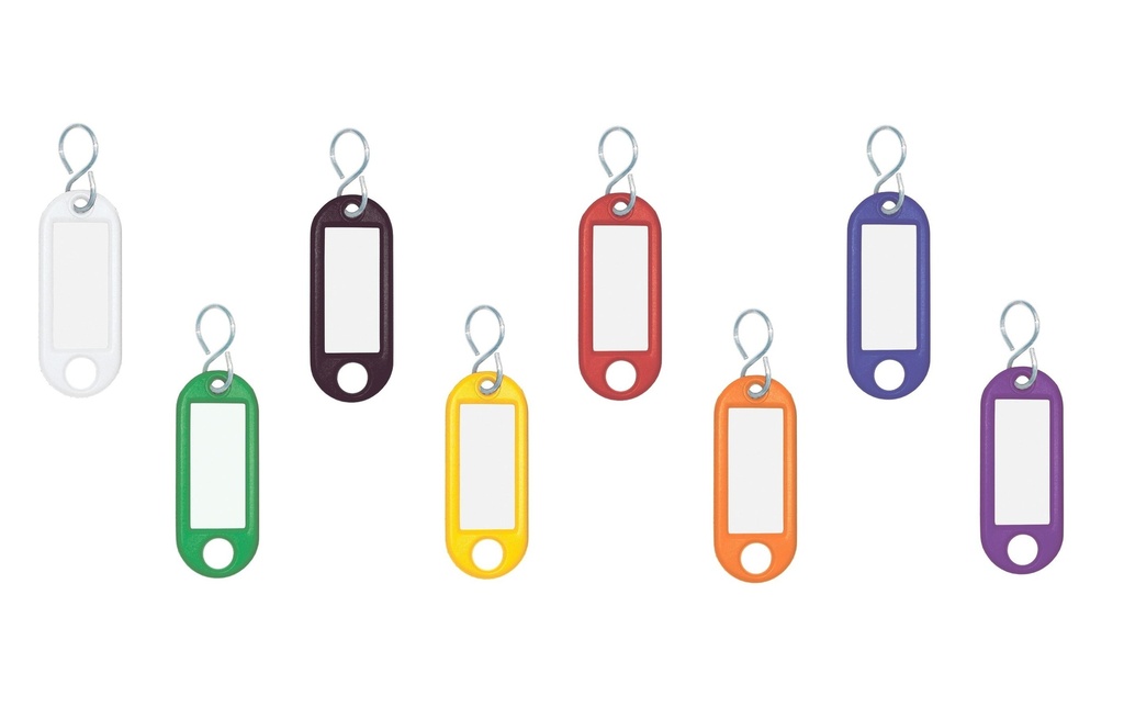 WEDO Porte-clés avec S-hook, 10 pièces