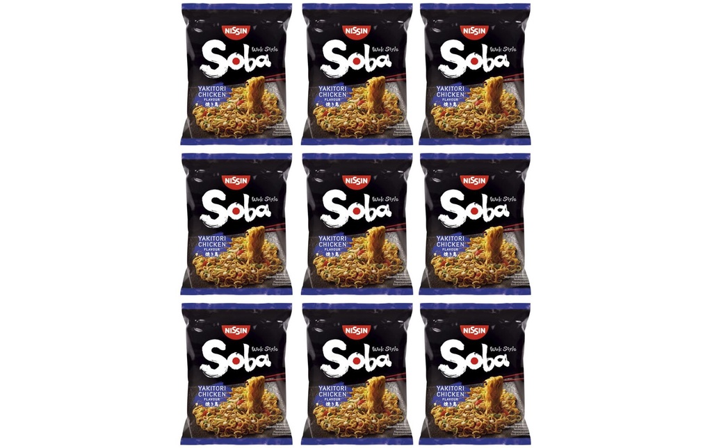 Nissin Food Soba Yakitori Chicken 9 x 110 g