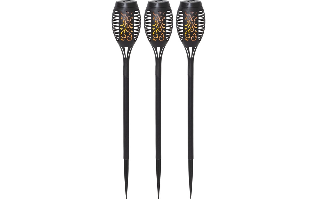 Star Trading Éclairage de jardin Solar Flame Mini, 3 pièces
