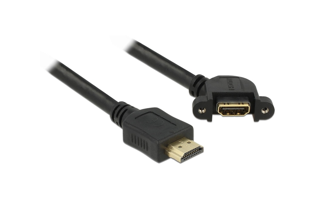 Delock Câble de prolongation à encastrer, 4K 30Hz HDMI - HDMI, 0.5 m