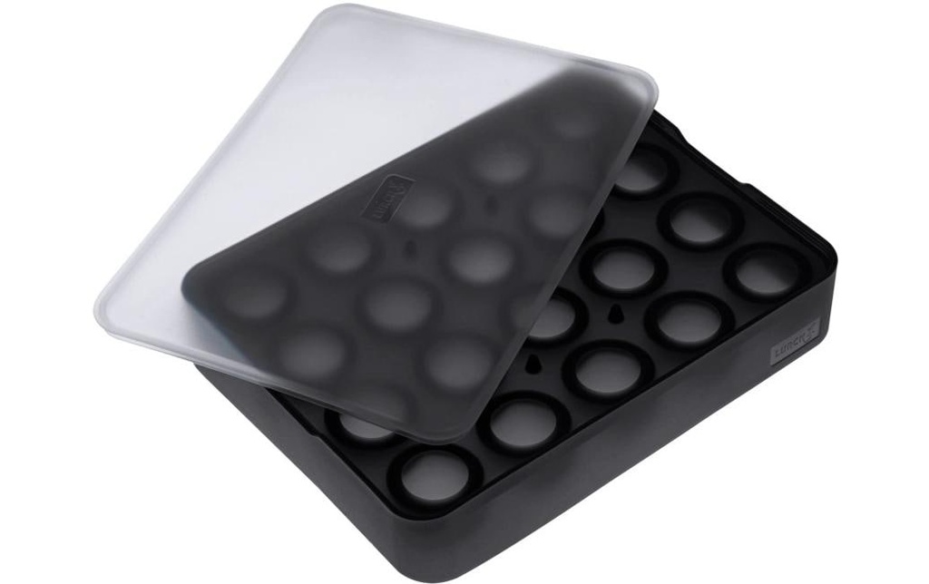 Lurch Moule à glaçon petites boules Noir / Transparent, Ø 3 cm