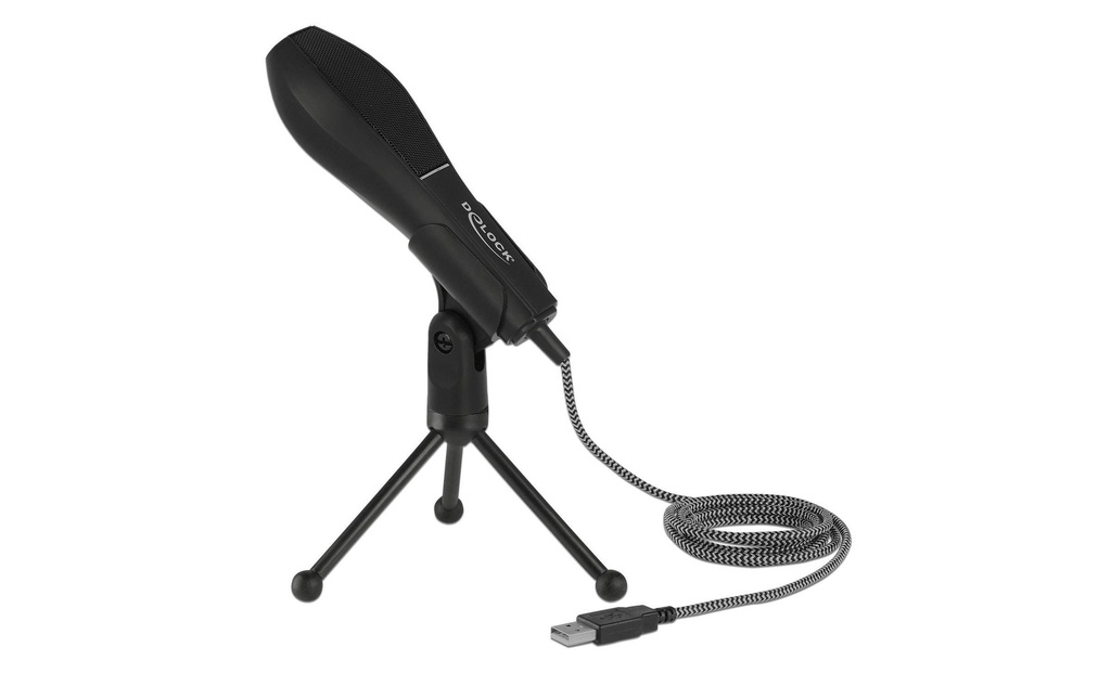 Delock Microphone USB Kondensator  avec pied de table