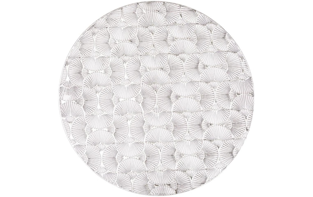 Tiseco Set de table Capelinni 38 cm x 38 cm, Argenté