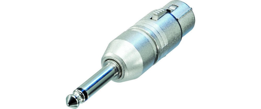 Neutrik Adaptateur audio NA2FP XLR 3 pôles, femelle - jack 6.3 mm, mâle
