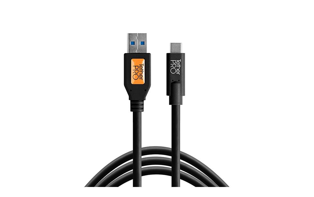 Tether Tools Câble TetherPro USB 3.0 vers USB-C, 4.6 m Noir