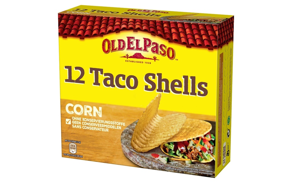 Old El Paso Chrunchy Taco Shells 12 pièces