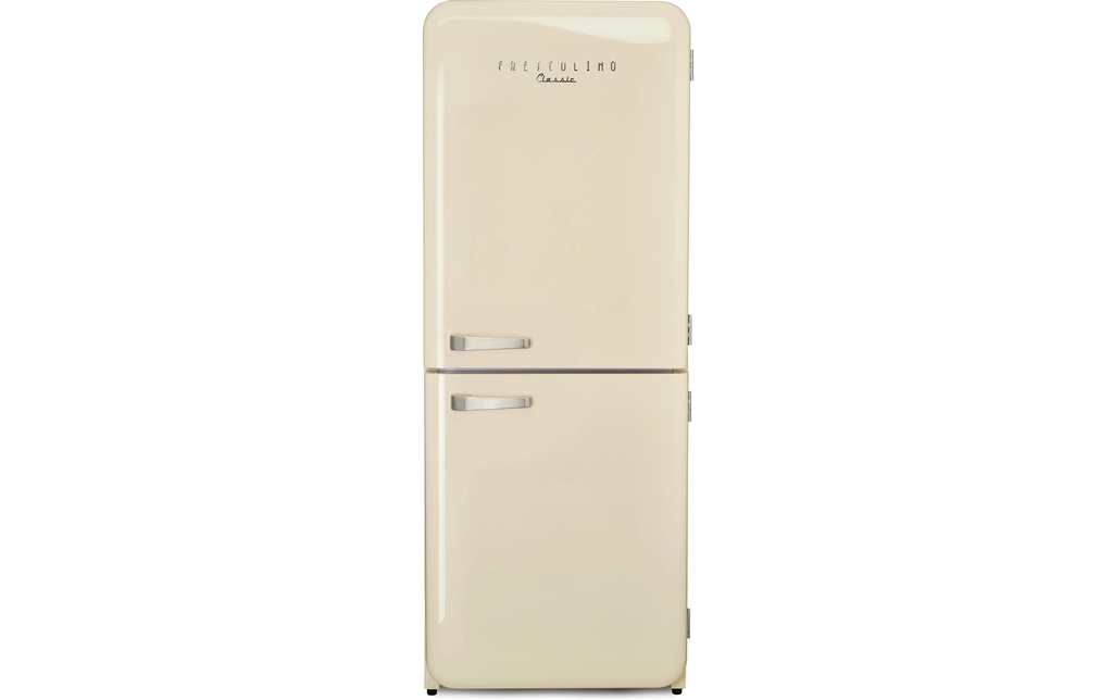 Trisa Réfrigérateur congélateur Frescolino Classic Crème, Droite