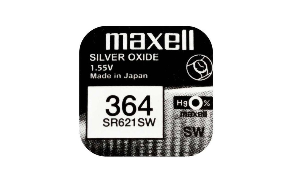 Maxell Europe LTD. Pile bouton 364 SR621SW , 10 Pièce/s