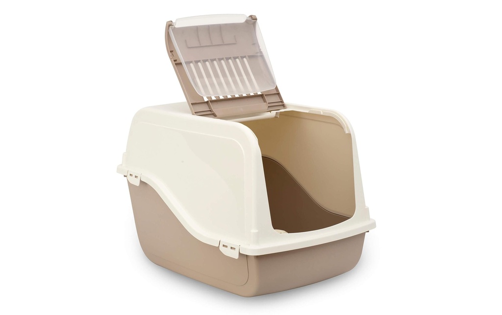 MP Bergamo Litière pour chats Ariel Top Free 57 x 39 x 38 cm, blanc