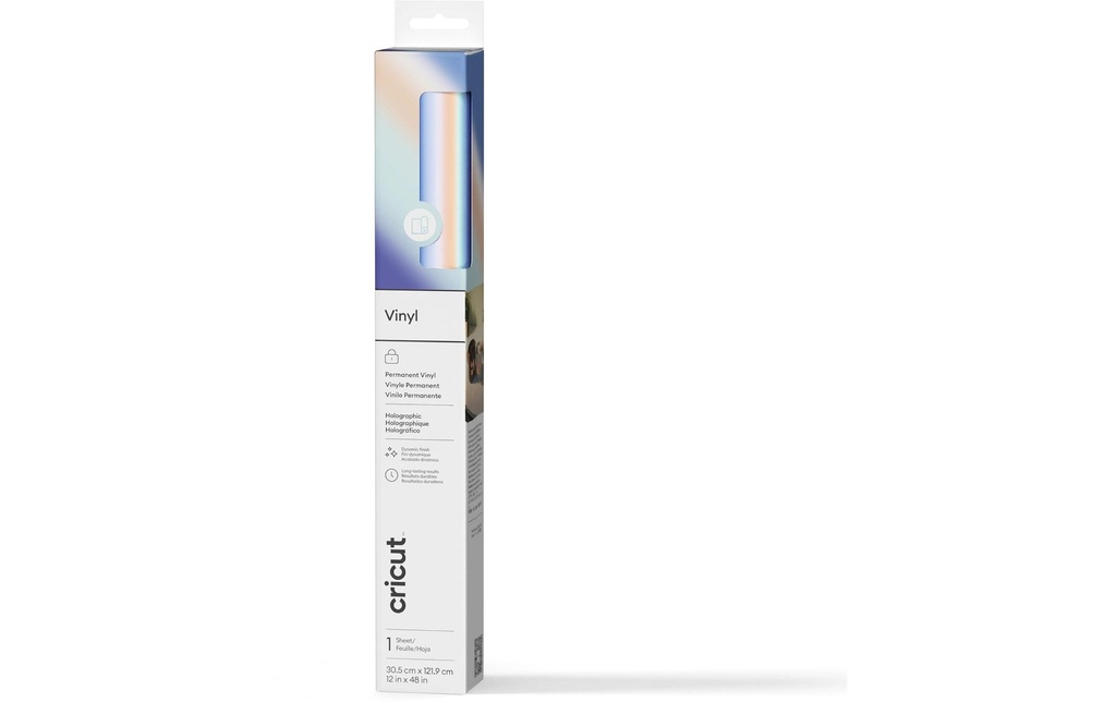 Cricut Film de vinyle Holographique 30.5 x 122 cm, 1 Pièce/s, Bleu