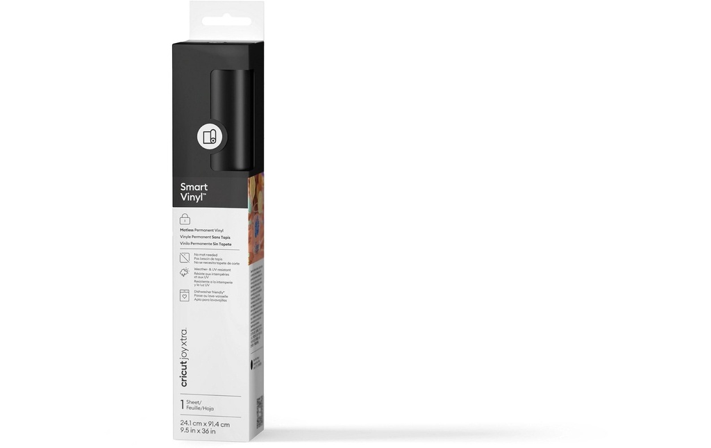 Cricut Film de vinyle Joy Xtra Smart permanent 21 x 91,5 cm, Noir