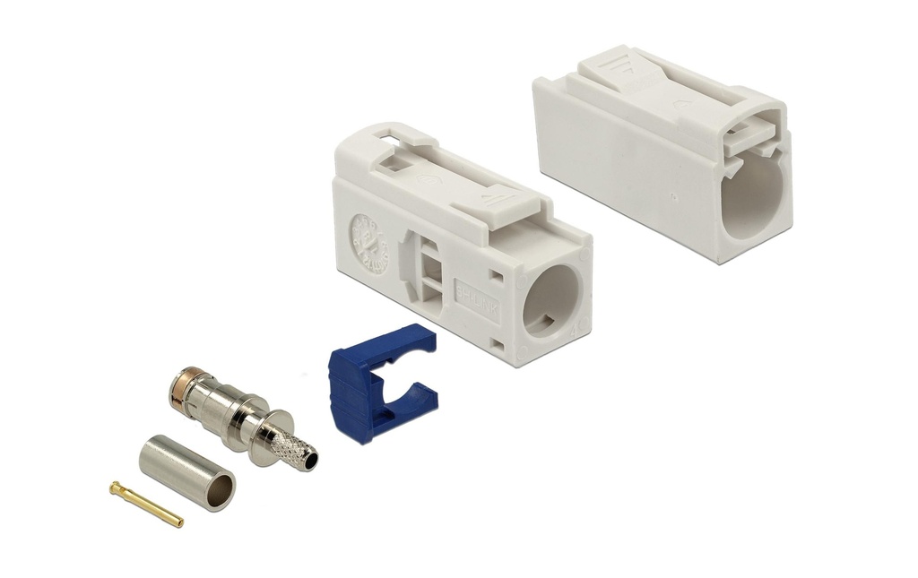 Delock Adaptateur d’antenne à sertir, FAKRA B Douille (f) - Ouvert Ouvert