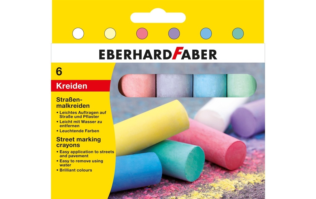 EBERHARD FABER Craie de jeu (6 pces)