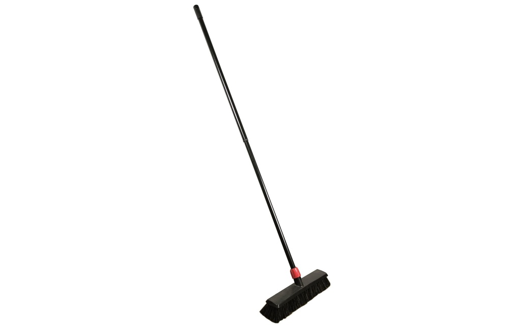 Edi Baur Balai Heavy duty avec manche télescopique, Noir