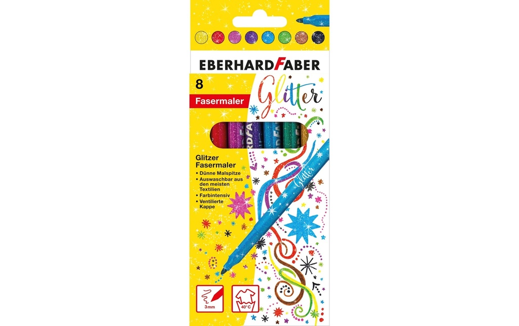 EBERHARD FABER Feutres paillettes (8 pces)