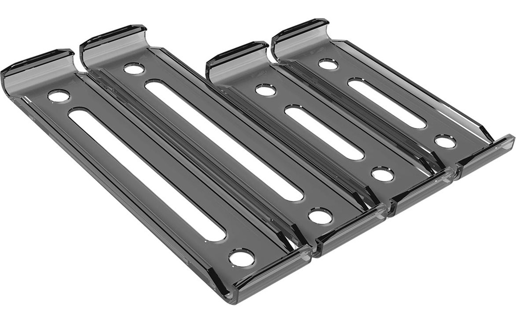 X-Click Porte-numéro sans cadre Shadow Black, 30 x 8 cm/50 x 11 cm