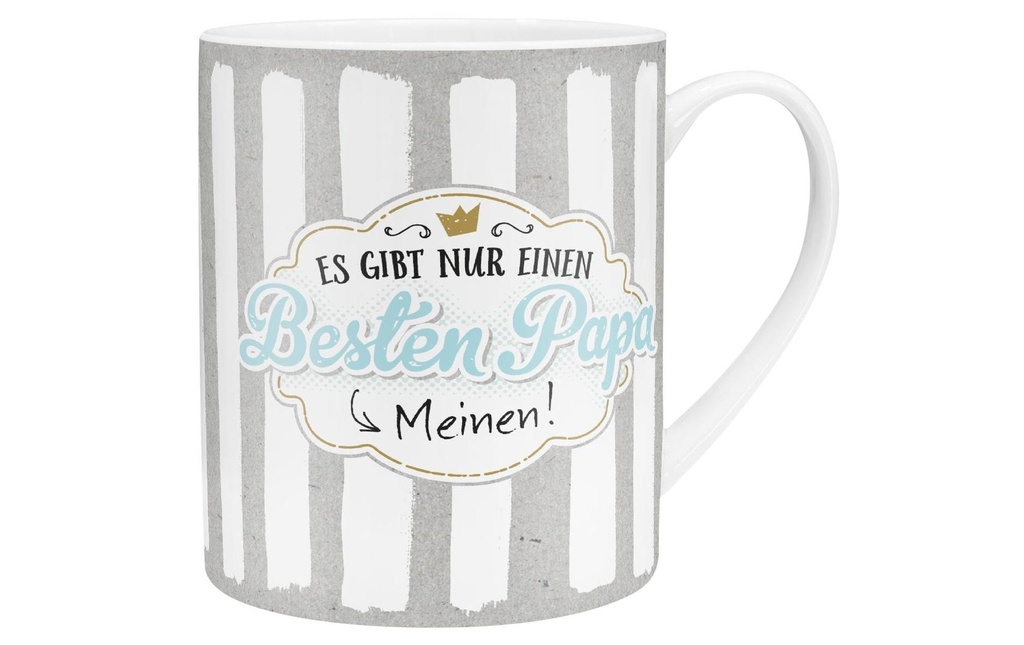 Sheepworld Tasse universelle Besten Papa 600 ml, 1 Pièce/s, Gris clair/Blanc