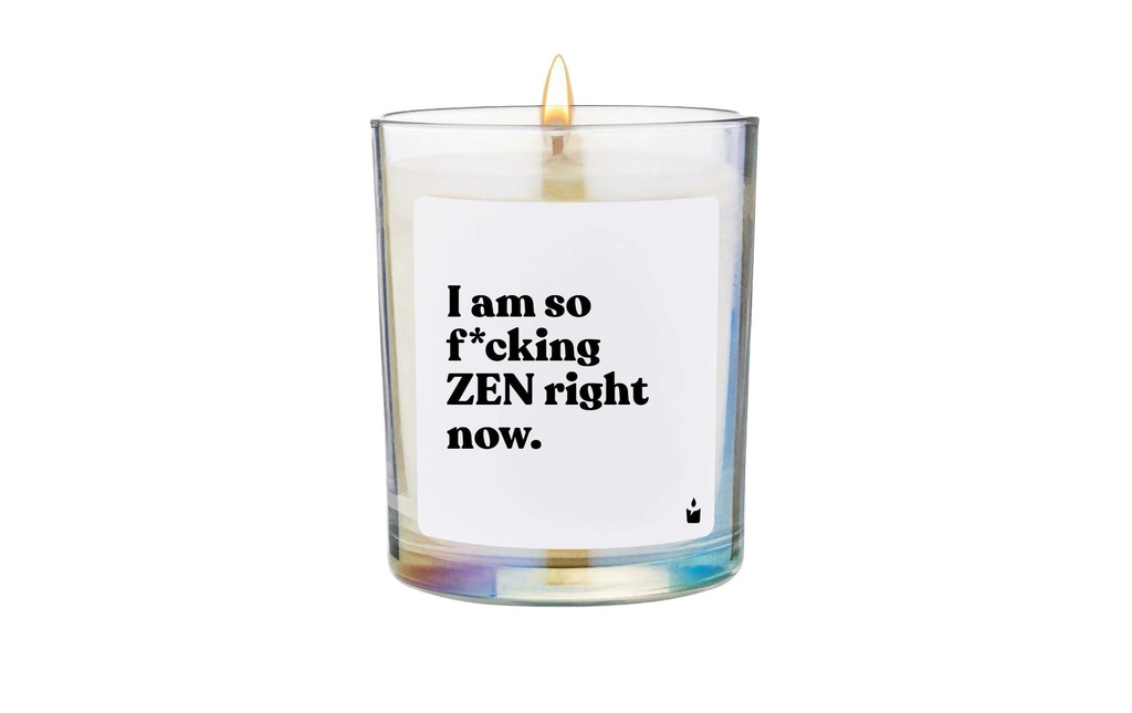 ChattyCandles Bougie parfumée I am so f*cking zen right now 6.7 x 8 cm