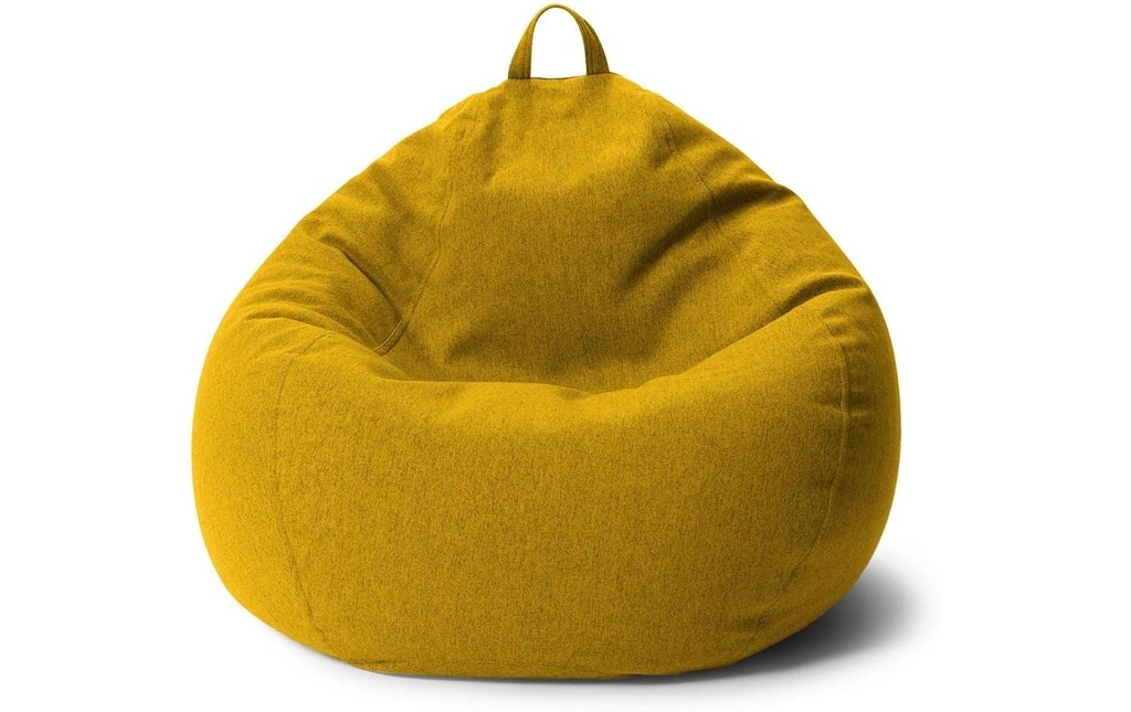 Urbanara sac pour s'asseoir Basic-Comfort 250 l Polyester (PES), Jaune