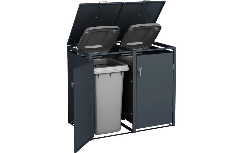 Contini Coffre à poubelles Anthracite