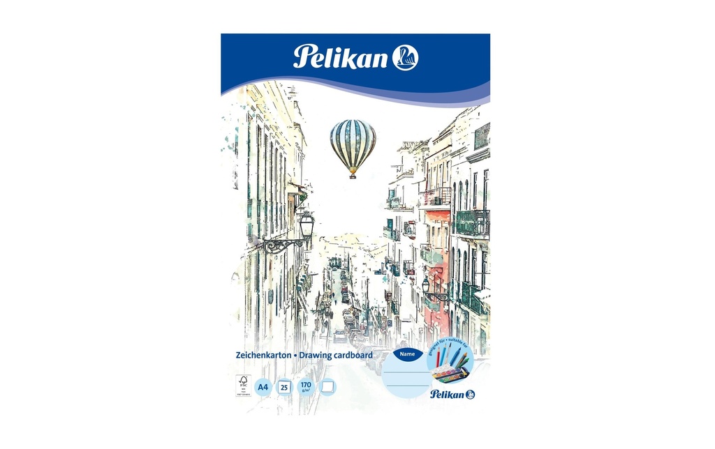 Pelikan Carnet de dessin A4, 25 feuillets