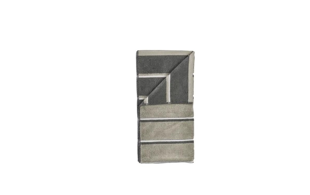 Zone Denmark Serviette 50 x 100 cm Eucalyptus/vert olive/gris tendre