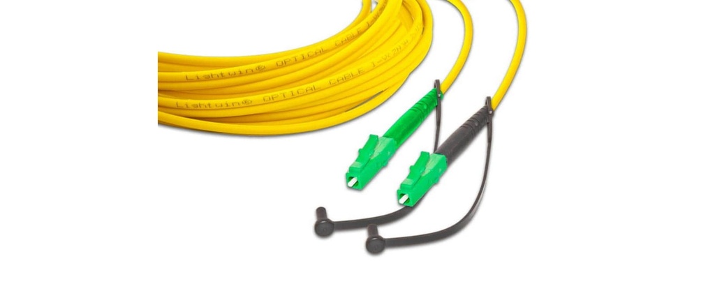 Lightwin Câble patch à fibre optique Singlemode LC/APC – LC/APC, OS2, Simplex, 7 m