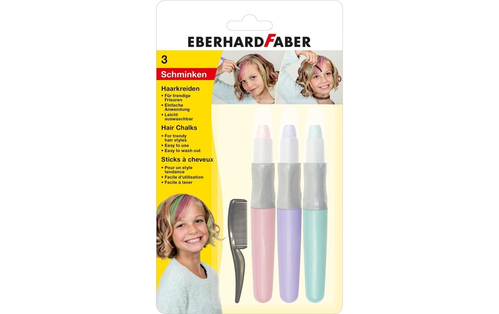 EBERHARD FABER Craie pr.cheveux Pastell Set (4 pces)