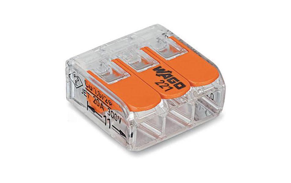 WAGO Borne de connexion COMPACT 3-fach, 50 Pièce/s