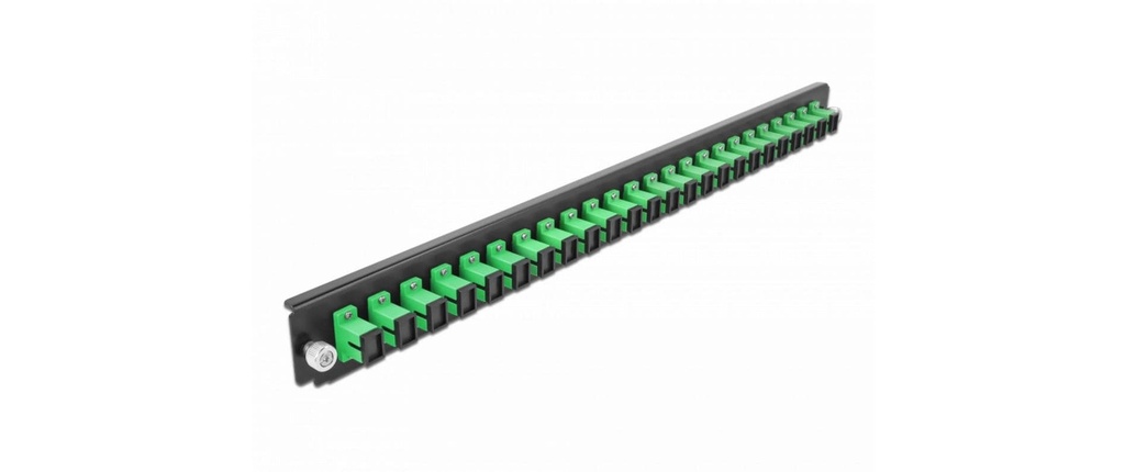 Delock Plaque de distribution Panneau avant 24 Port SC Simplex vert