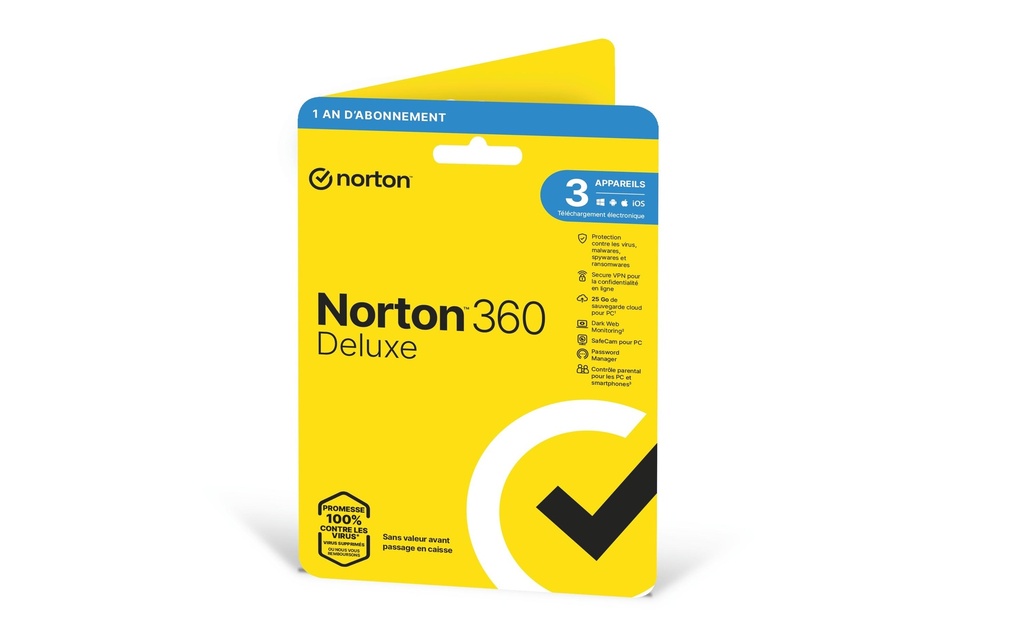 Norton Norton 360 Deluxe Manchon, 3 Dispositif, 1 an