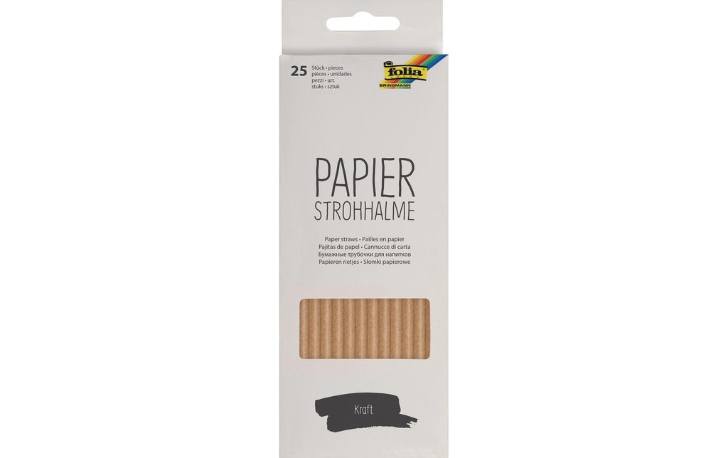 Folia Paille Papier, 25 pièces, Kraft