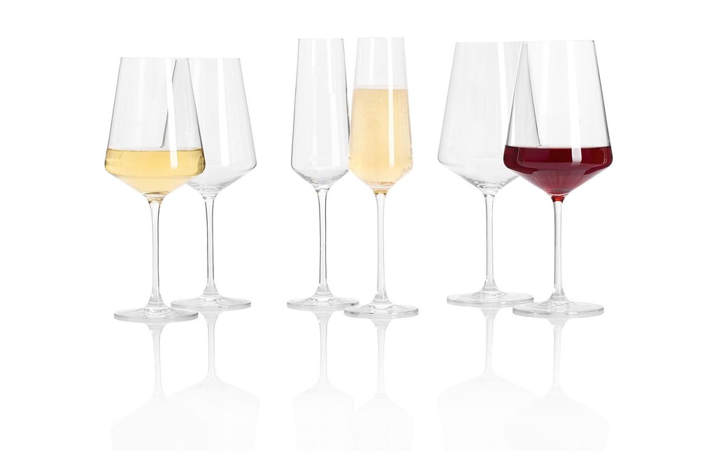 LEONARDO Service de verres à vin Puccini 18 pièces, transparent